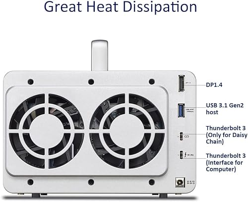 TerraMaster D5 Thunderbolt 3, Thunderbolt 3 / USB-C 3.1 mit DisplayPort 1.4