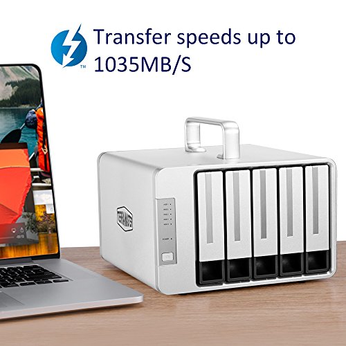 TerraMaster D5 Thunderbolt 3, Thunderbolt 3 / USB-C 3.1 mit DisplayPort 1.4