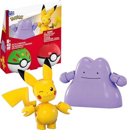 Mattel Mega Construx Pokémon Pokéball Pikachu & Ditto (JCT43)