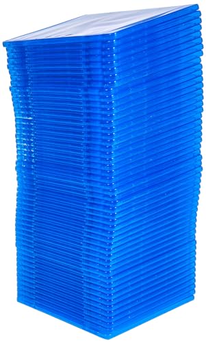 MediaRange box39 – 2-50 Mobile Jewel 2dischi Blue, Transparent Mobile CD/DVD