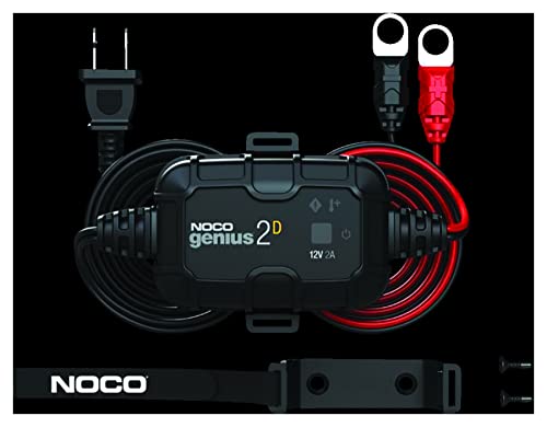 NOCO GENIUS2D 12V/2A 26 Amp Smart Battery Charger and Charge Holder Waterproof Compact