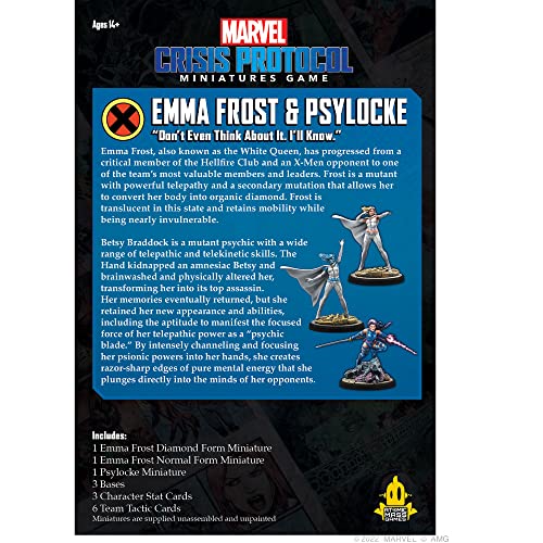 Marvel Crisis Protocol: Emma frost & Psylocke