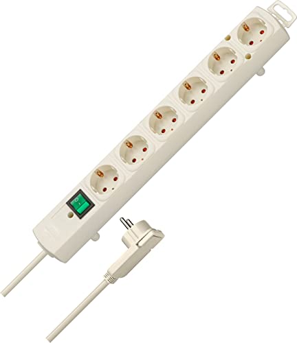 Brennenstuhl Comfort-Line Plus mit Schalter, 6-fach, 2m, weiß (1153320100)