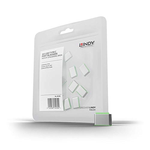 Lindy USB-C/Thunderbolt 3 lock additional package, green, 10 pieces (40438)