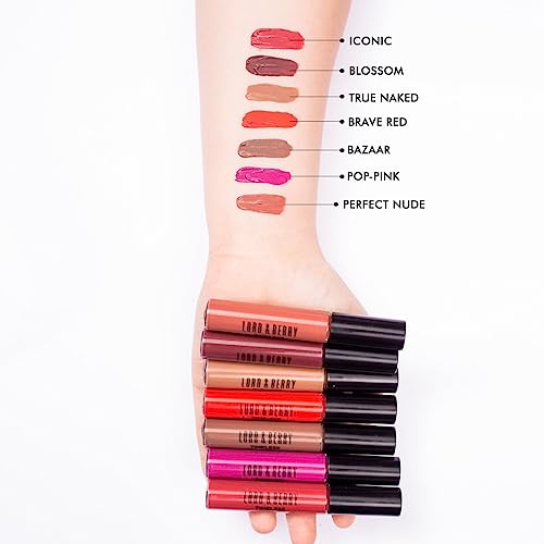 Lord & Berry Timeless Kissproof Long Lasting Matte Liquid Lipstick Brave Red 6428, 7ml