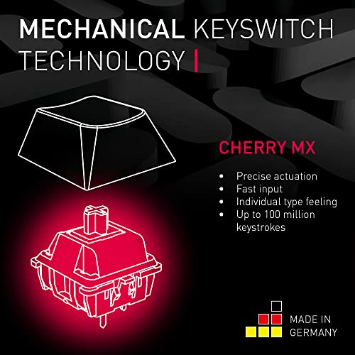 Cherry MX board 3.0 S wireless black, MX RGB RED, USB/Bluetooth, UK (G80-3872LYAGB-2)