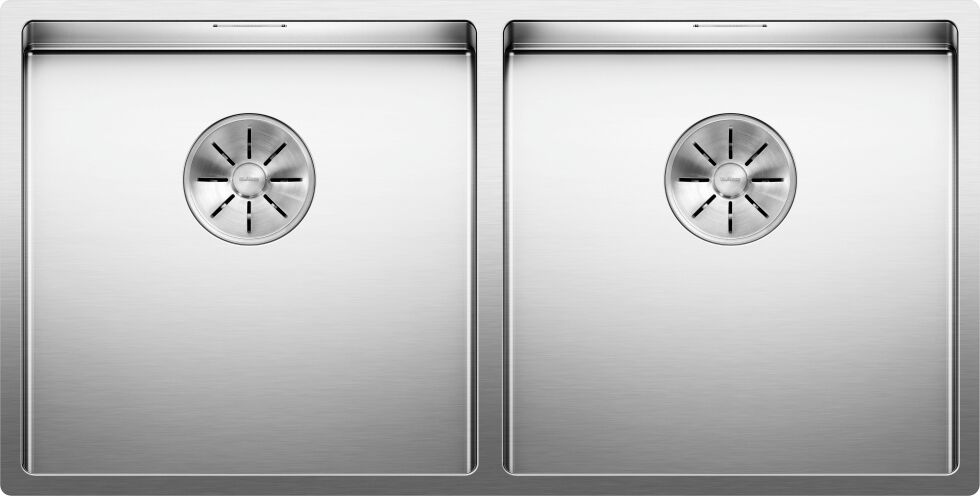 Blanco Claron 400/400-U InFino built-under double sink stainless steel (521618)