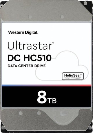 Western Digital Ultrastar DC HC510 8TB, ISE, 24/7, 512e / 3.5" / SATA 6Gb/s (HUH721008ALE600 / 0F27455)