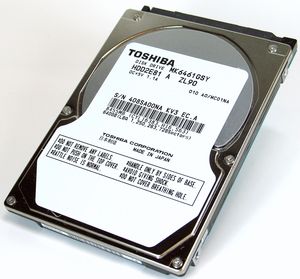 Toshiba 320GB, 2.5" / SATA 3Gb/s (MK3261GSYN)