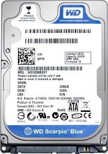 Western Digital WD Scorpio Blue 640GB, 512e / 2.5" / SATA 3Gb/s (WD6400BPVT)