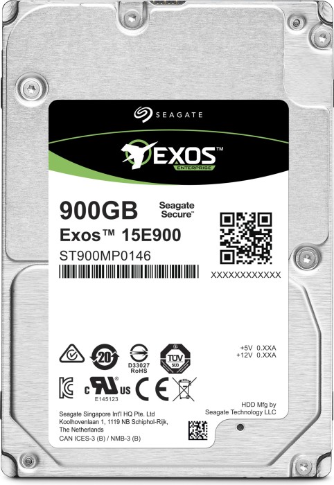 Seagate Exos E - 15E900 TurboBoost 900GB, 24/7, 512e / 2.5" / SAS 12Gb/s (ST900MP0146)
