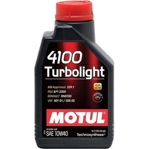 Motul 102774 4100 Turbolight 10 W-40 Engine Oil 1 L