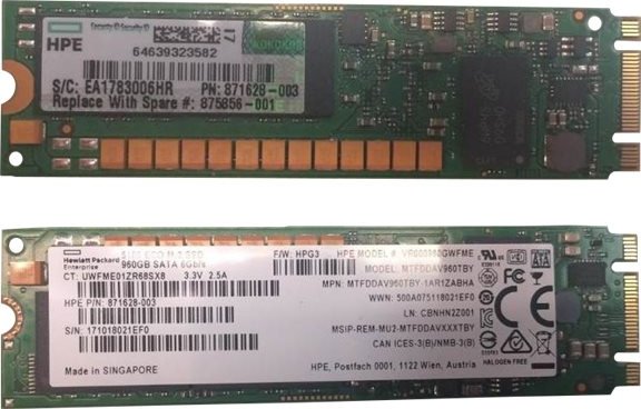 HPE 960GB SATA 6G Read intensive M.2 2280 3yr Wty Digitally Signed Firmware SSD (875500-B21)