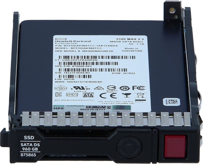 HPE 960GB SATA SFF SC SSD (875474-B21)