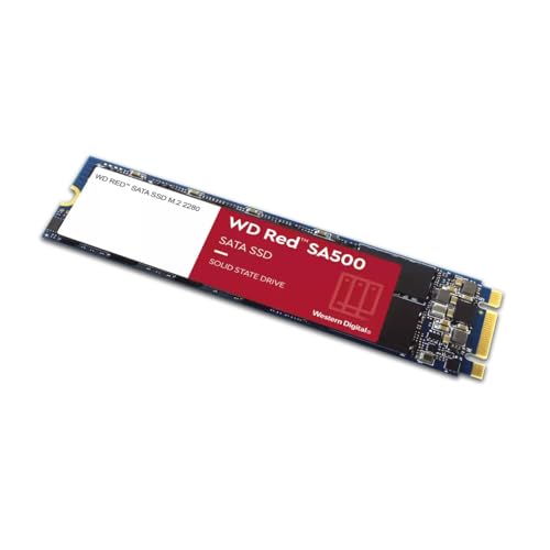 Western Digital WD Red SA500 NAS SATA SSD 1TB, M.2 2280 / B-M-Key / SATA 6Gb/s (WDS100T1R0B)