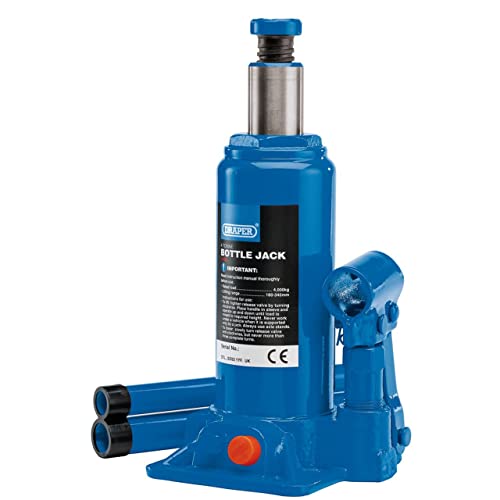 Draper 13066 BJ4-B Hydraulic Bottle Jack (4 Tonne), Blue