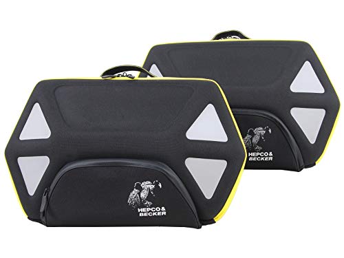 Hepco & Becker C-Bow Softbags"Royster" 22 ltr. black/yellow set | 640620 00 07