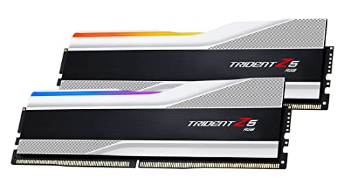 G.Skill Trident Z5 RGB silber DIMM Kit 32GB, DDR5-7200, CL34-45-45-115, on-die ECC (F5-7200J3445G16GX2-TZ5RS)
