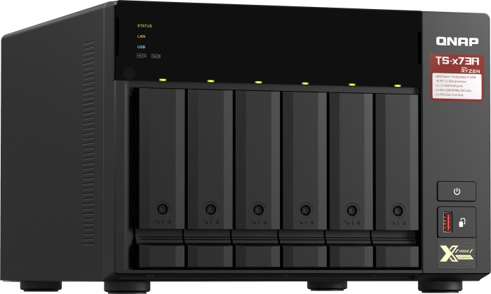 QNAP QuTS hero Turbo Station TS-673A-8G 90TB, 8GB RAM, 2x 2.5GBase-T