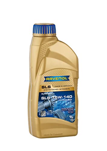 RAVENOL Gear Oil SLS SAE 75W-140 GL-5 Litres for 5- and 6-Speed Manual Transmission and Axle Drives with and without Locking Differential, 1 Litre