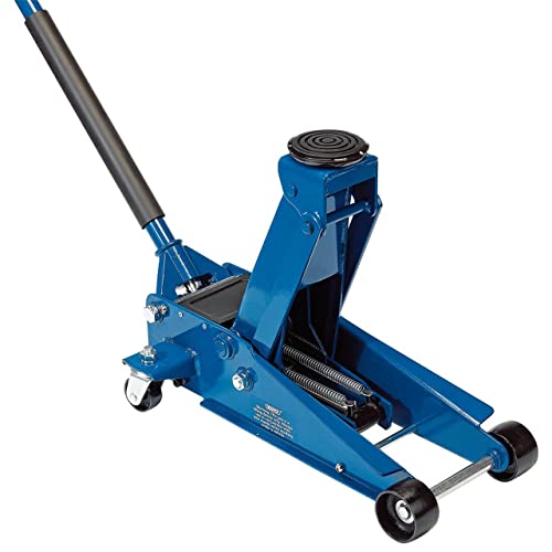 Draper 30612 Heavy Duty Garage Trolley Jack with Quick Lift Facility, 3 Ton , Blue