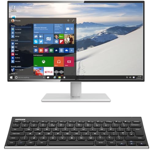 Arteck 2.4G wireless Keyboard Stainless Steel Ultra Slim, EN (HW086)