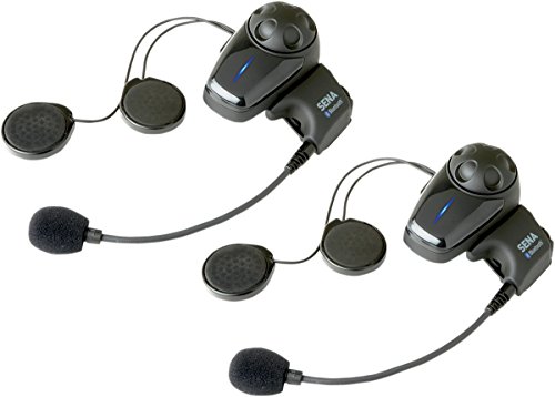 Sena SMH10 Motorcycle Bluetooth Headset/Intercom with Universal Microphone Kit Dual Pack