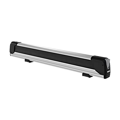 Thule Ski Racks, Black (TH7325B), for Car, Aluminium, 75 kg Load Capacity, Convenient Loading and Unloading of Skis and Snowboards