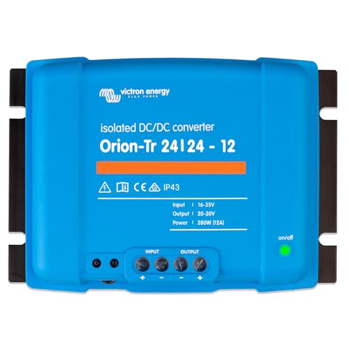 Victron Energy Orion-Tr IP43 24/24-Volt 12 amp 280-Watt DC-DC Converter, Isolated