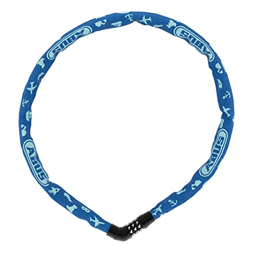 ABUS Steel-O-chain 4804C chain lock blue, number combination (86809)