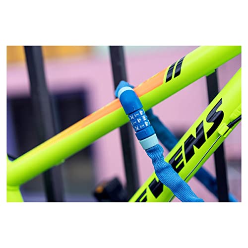 ABUS Steel-O-chain 4804C chain lock blue, number combination (86809)