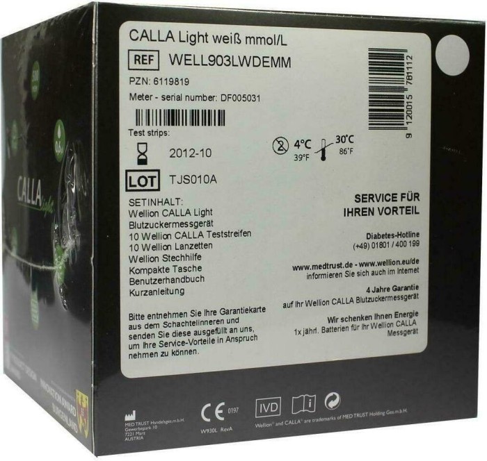 Wellion Calla Light white (mmol/L)