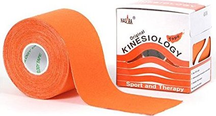 Nasara kinesiology tape roll 5cm x 5m orange