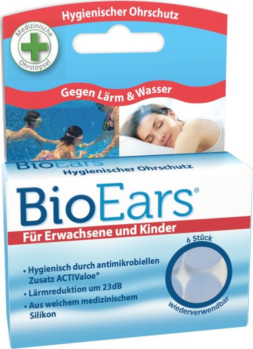Cirrus Healthcare BioEars Silikon Ohrstöpsel, 6 Stück