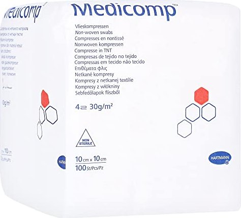 Hartmann Medicomp Kompresse unsteril 10 x 10cm, 100 Stück