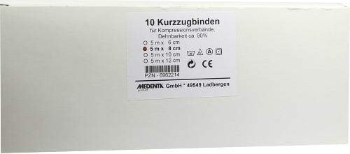 Medenta Kurzzugbinde 5m x 8cm, 10 Stück