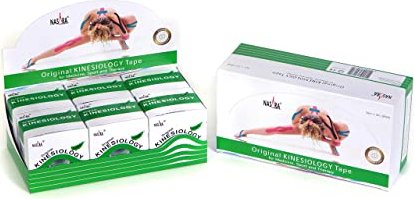 Nasara Kinesiology Tape Rolle 5cm x5m grün, 6 Rollen
