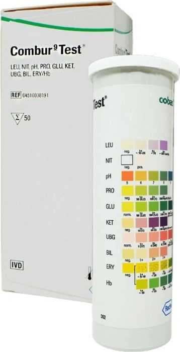 Roche Combur 9 Test Selbsttest, 50 Stück