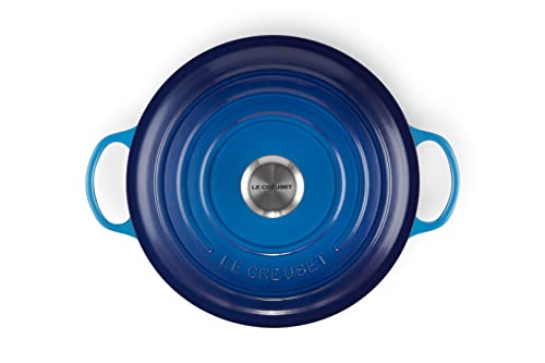 Le Creuset signature cast iron La Marmite family casserole 26cm azure 4.1l (21114262200430)