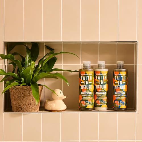 Faith in Nature Grapefruit & Orange Shampoo 400ml X 3 (Pack of 3)
