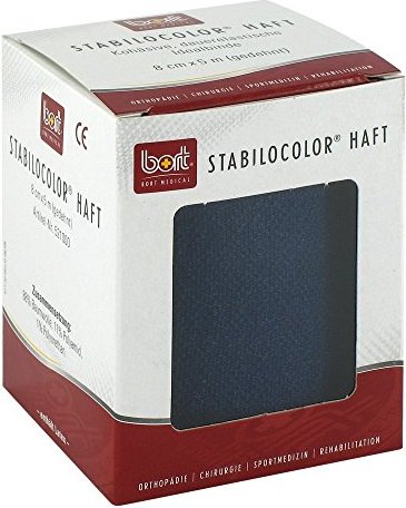 Bort Medical StabiloColor haft Bandage 8cm x 5m blau, 1 Stück
