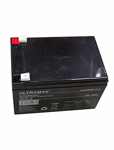 NP14-12 Ultramax 12v 12Ah Lead Acid Battery Replaces yuasa NP12-12