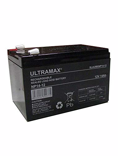NP14-12 Ultramax 12v 12Ah Lead Acid Battery Replaces yuasa NP12-12