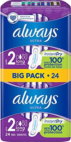 Always Ultra Long (Größe 2), 24 Stück