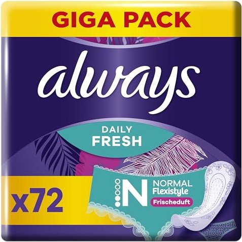 Always Dailies Flexistyle normal fresh scent, 72 Stück
