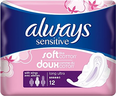 Always Sensitive long ultra (Größe 2), 12 Stück