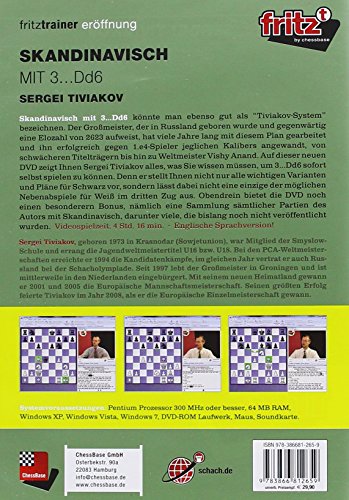 Chessbase Skandinavisch with 3...Dd6 (German) (PC)