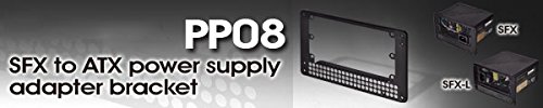 SilverStone PP08 SFX to ATX power supply adapter, bezel for Cases/Enclosures (SST-PP08B / 40146)