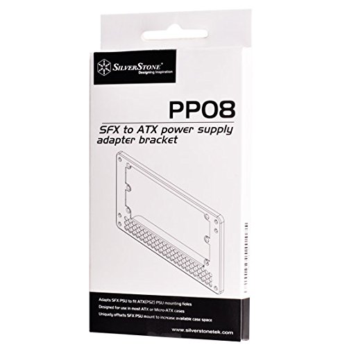 SilverStone PP08 SFX to ATX power supply adapter, bezel for Cases/Enclosures (SST-PP08B / 40146)