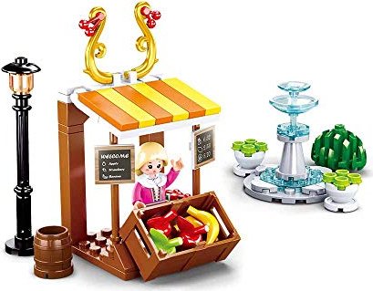 Sluban Girl's Dream Village Fruit Stall (M38-B0870)